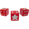 Meeple D6 Dice Set - Red