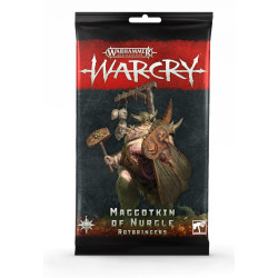 Warcry: cartas de Maggotkin of Nurgle Rotbringers