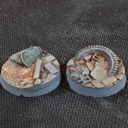 Urban Warfare Bases Round 25mm (x10)