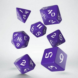 QW Classic RPG Runic Pack de Dados violeta & blanco (7)