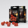 QW Classic RPG Runic Pack de Dados rojo & amarillo (7)