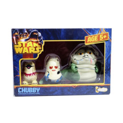 Star Wars Pack de 3 Figuras Chubby Jabba's Palace 9 cm