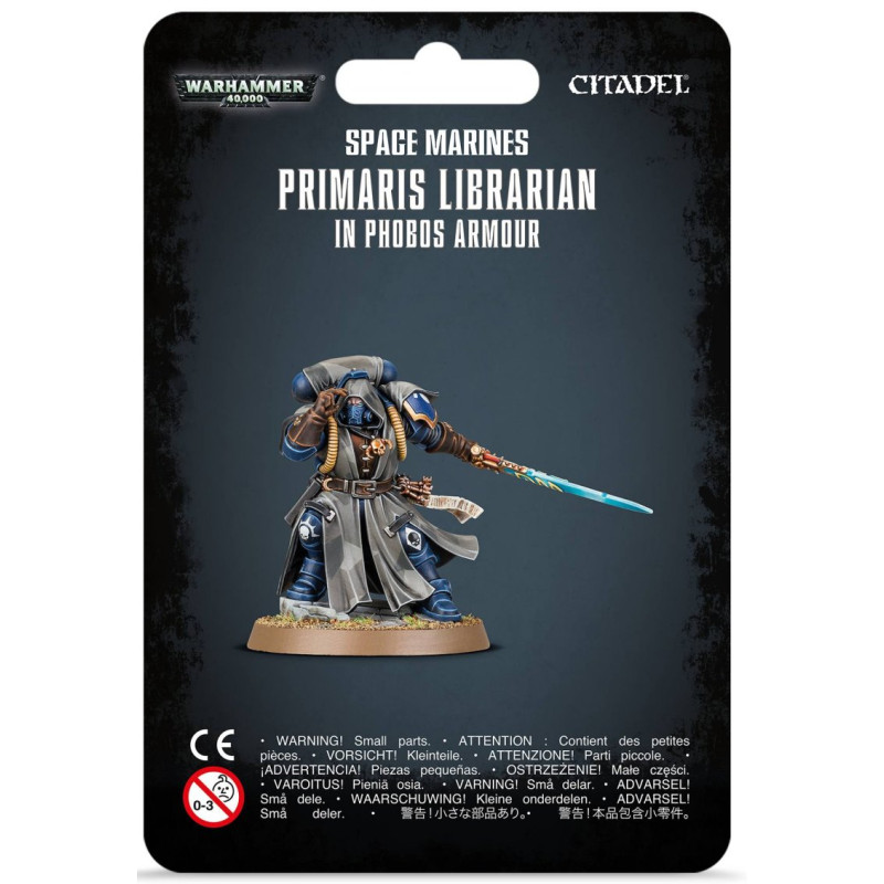 Primaris Librarian en armadura Phobos