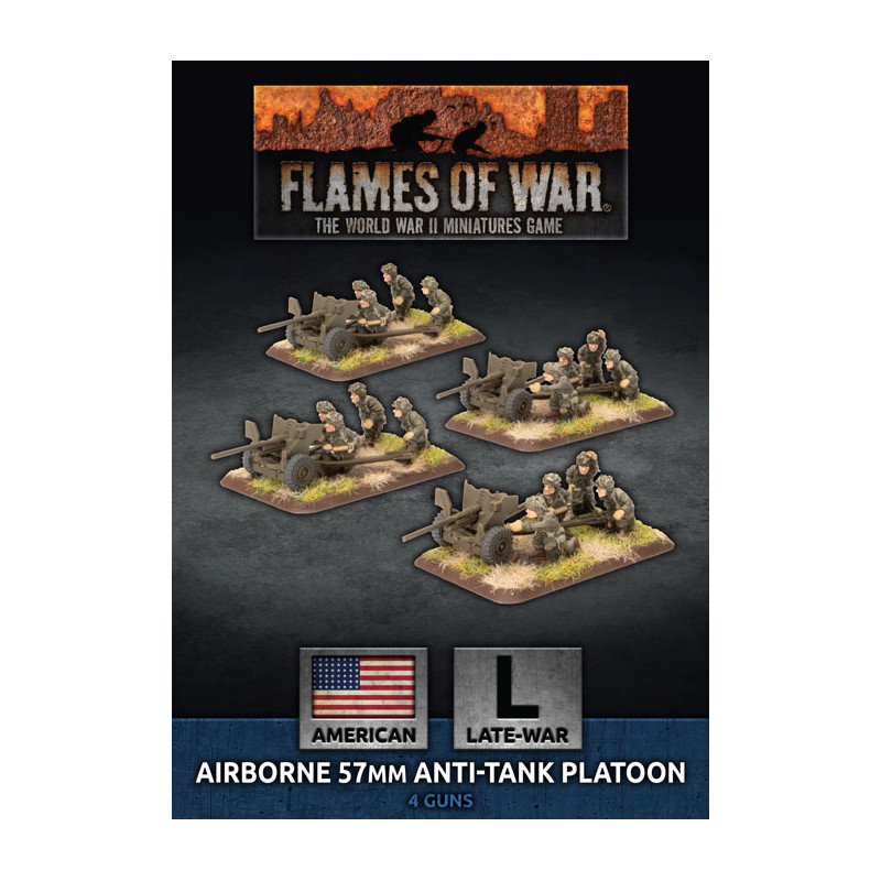 Parachute 57mm Anti-Tank Platoon (x4 Plastic)