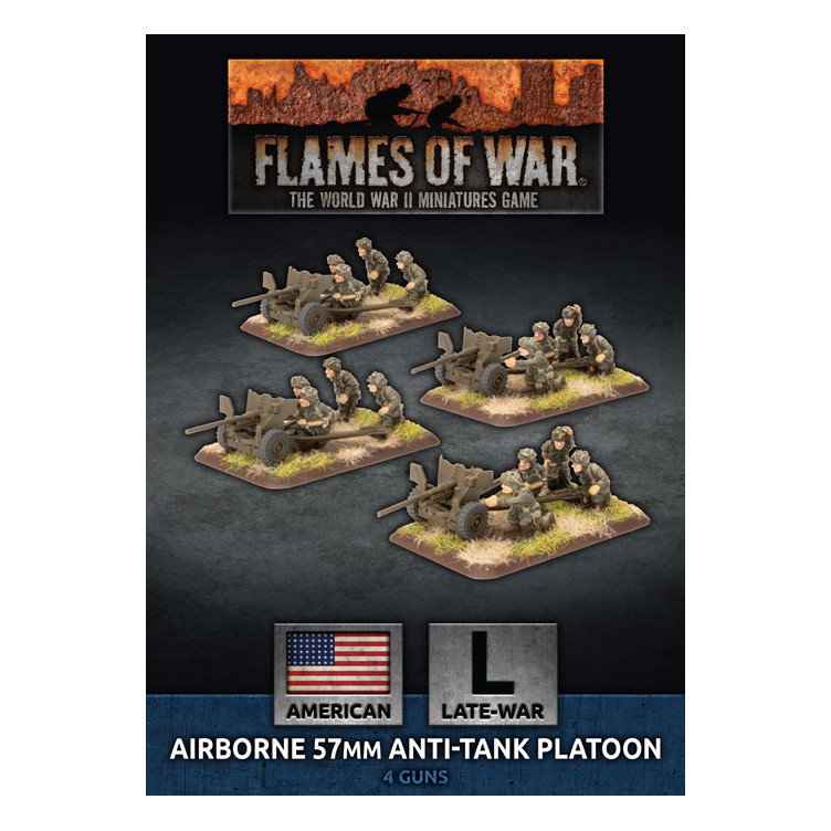 Parachute 57mm Anti-Tank Platoon (x4 Plastic)