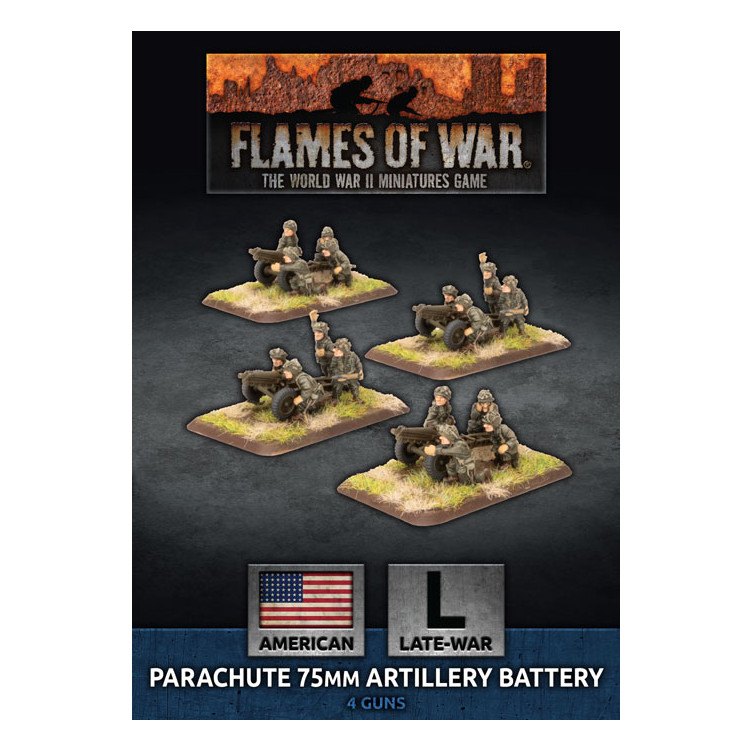 Parachute 75mm Artillery Battery (x4 Plastic)