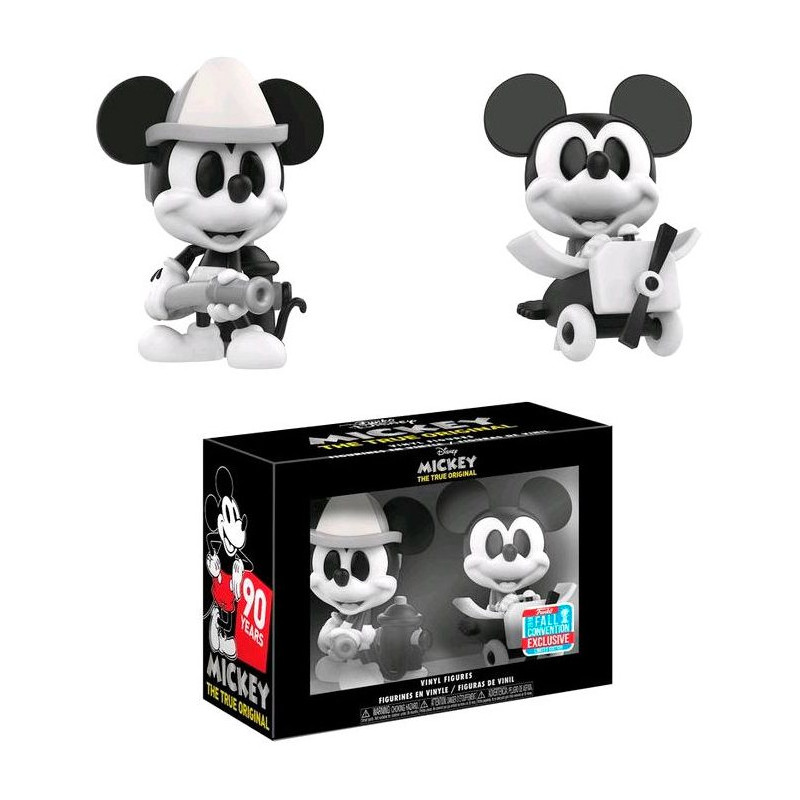 Set 2 Figuras Vinyl Mickey Mouse B&w Exclusive NYCC 2018