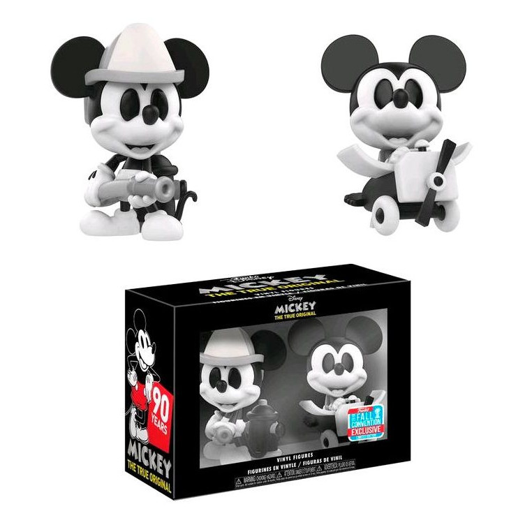 Set 2 Figuras Vinyl Mickey Mouse B&w Exclusive NYCC 2018