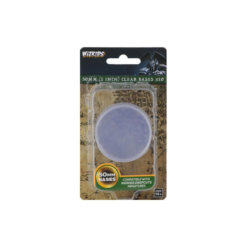 Wizkids Deep Cuts: 50mm Round Base - Clear (10)