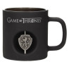 Lannister Taza Negra Cristal Emblema Giratorio Game of Thrones