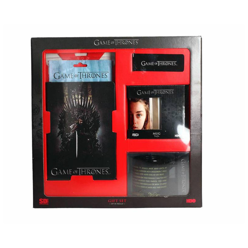 Set Regalo Game of Thrones: Libreta-punto Libro-tazas-imanes