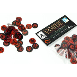 Tokens para Vampire The Eternal Struggle Rojos y negros