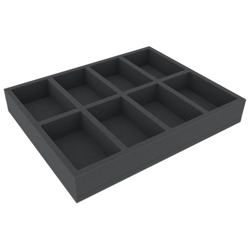 50 mm Full-Size foam tray with 8 compartments