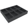 50 mm Full-Size foam tray with 8 compartments