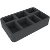 60 mm Half-Size foam tray with 7 compartments