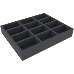 55 mm foam tray for Warhammer 12 compartments