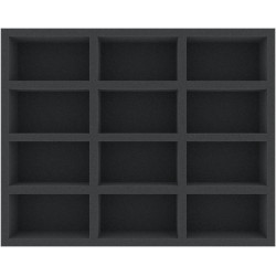 55 mm foam tray for Warhammer 12 compartments