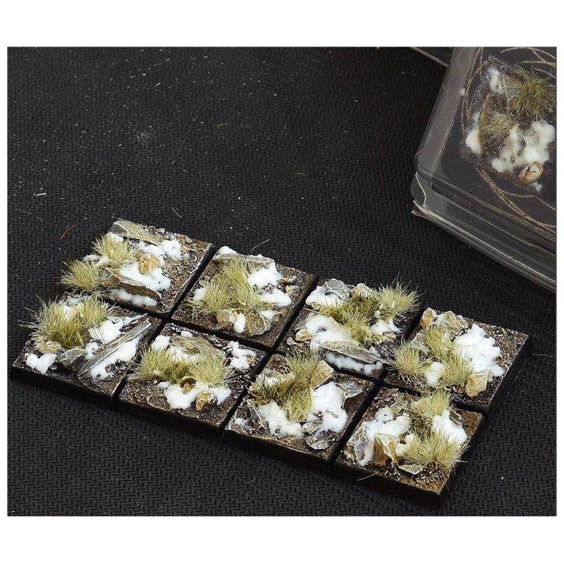 Winter Bases Square 25mm (x8)