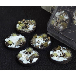 Winter Bases Round 40mm (x5)