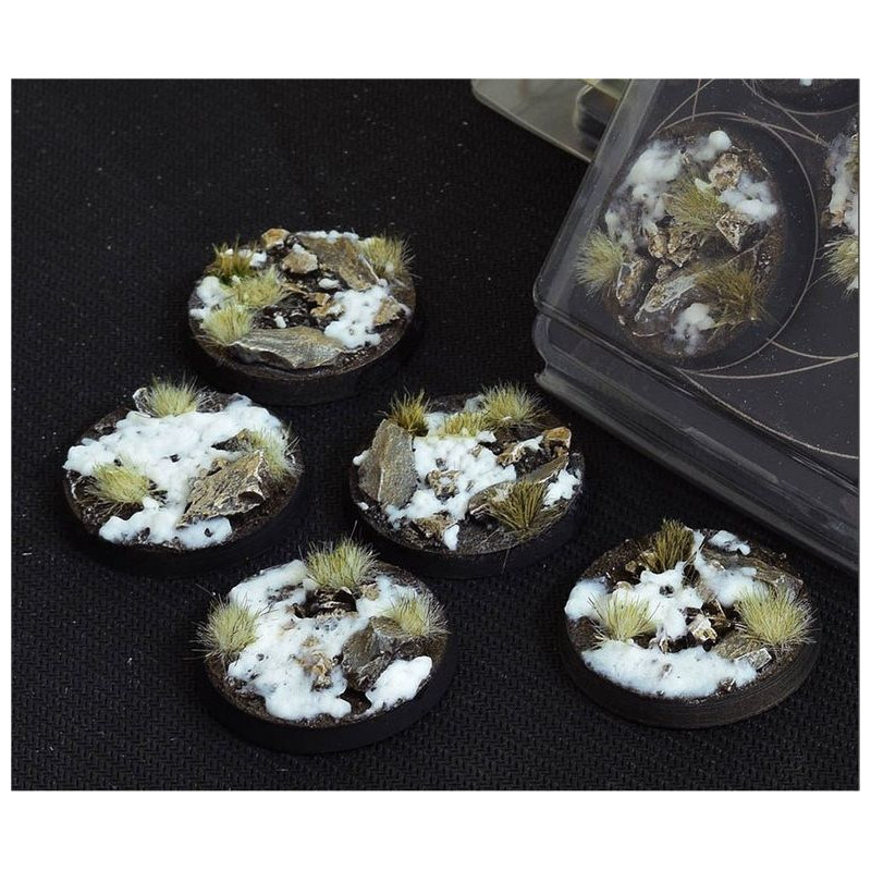 Winter Bases Round 40mm (x5)