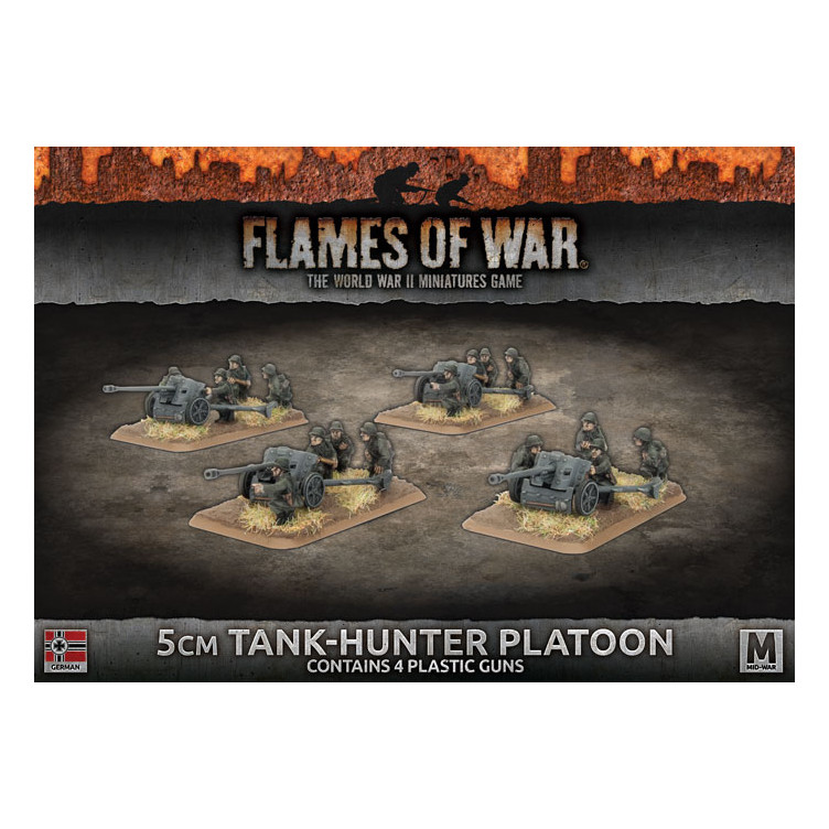 5cm Tank Hunter Platoon (x4 Plastic)