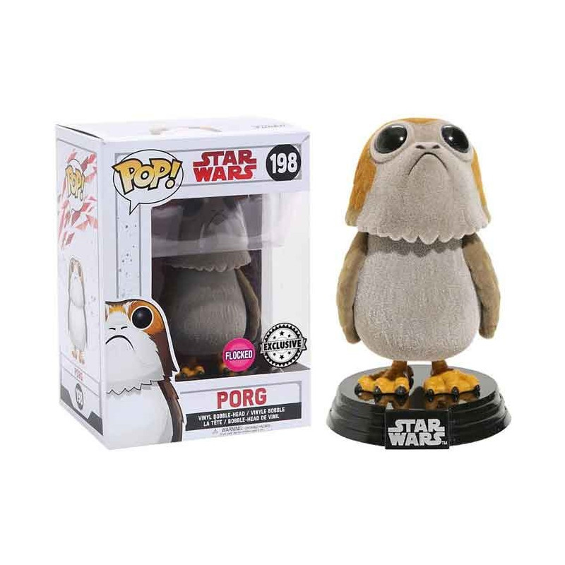 Star Wars POP! The Last Jedi Porg Flocked