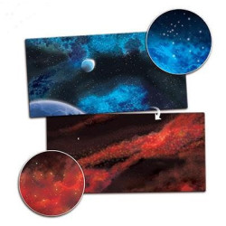 Gaming Mat - Frozen Planet / Crimson Gas Cloud