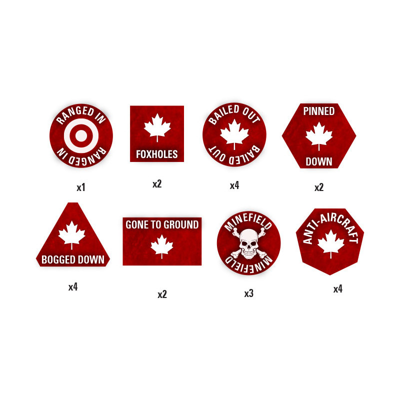 Team Yankee Canadian Token Set