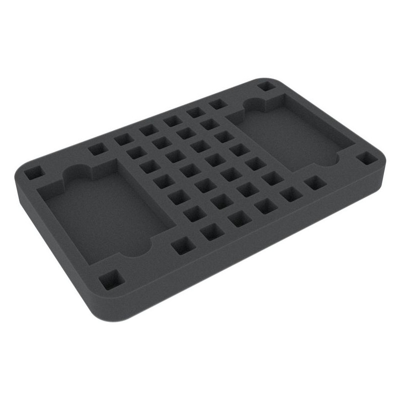 25mm half-size foam tray 36 square cut-outs plus 2 card-slots