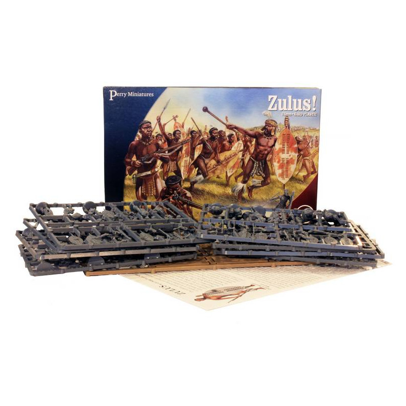 Zulus! - 38 Hard plastic miniatures