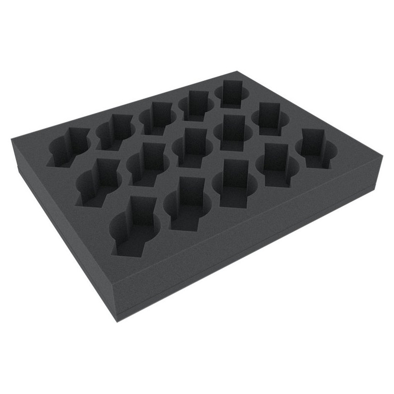 50mm foam tray 15 slots for Cavalry/Weapon Teams full-size