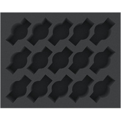 50mm foam tray 15 slots for Cavalry/Weapon Teams full-size