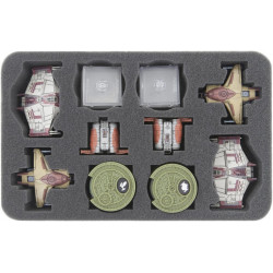 40 mm foam tray for Star Wars X-Wing Kimogila Fighter, Quadjumpe