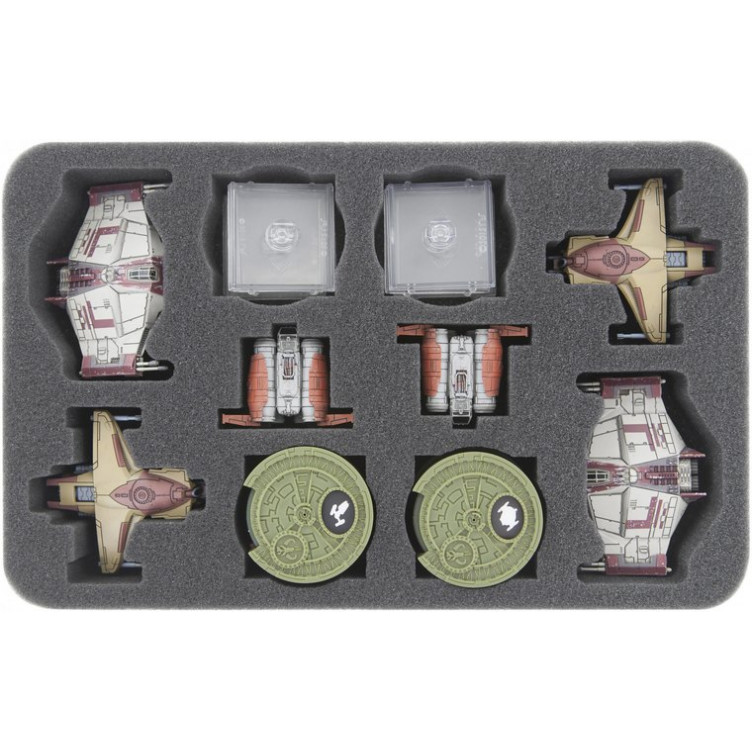 40 mm foam tray for Star Wars X-Wing Kimogila Fighter, Quadjumpe