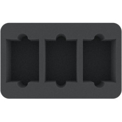 70 mm half-size foam tray with 3 cut-outs for deck cases