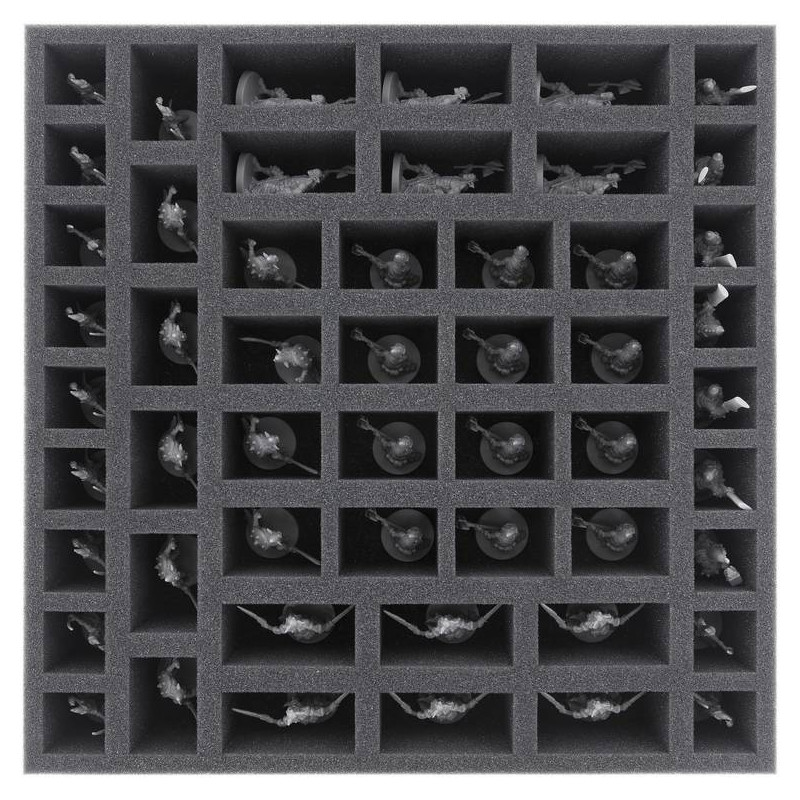 55 mm foam tray with 52 compartments for Massive Darkness - Unit