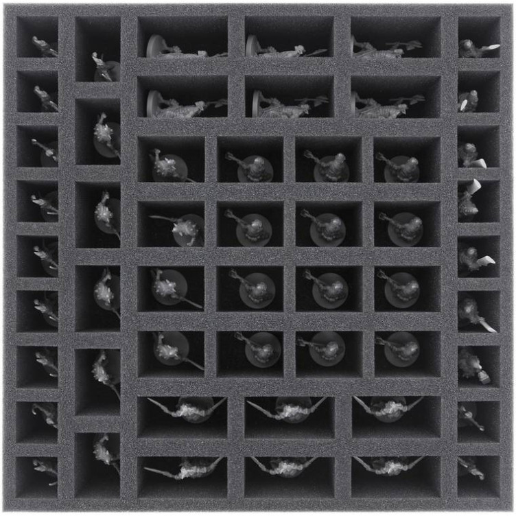 55 mm foam tray with 52 compartments for Massive Darkness - Unit