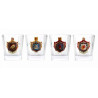 Set 4 mini vasos Chapter Warhammer