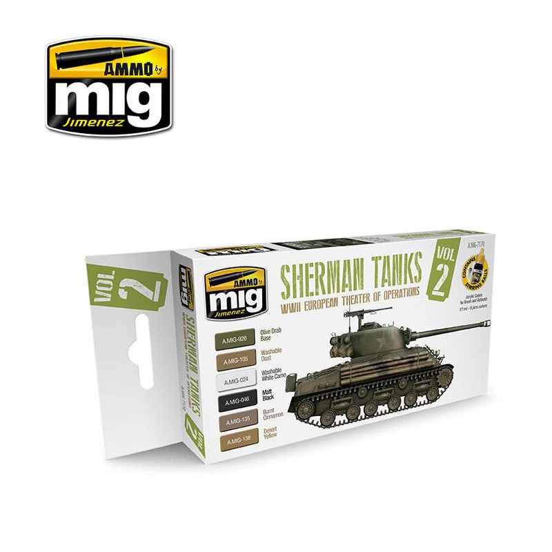 Set Sherman Tanks Vol. 2 (WWII European Theater of Operations)