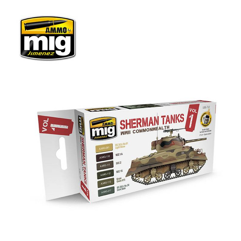 Set Sherman Tanks Vol. 1 (WWII Commonwealth)