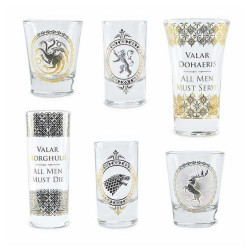 Glass Set Game of Thrones Black and Gold Premium