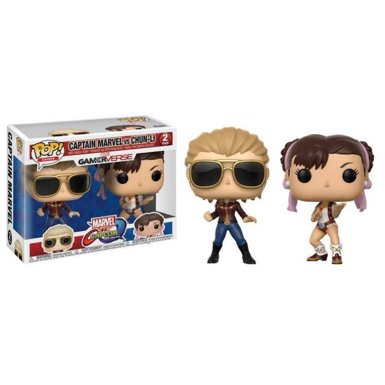 Marvel vs Capcom POP! Captain Marvel vs Chun-Li