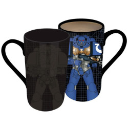 Warhammer Taza Latte-Macchiato sensitiva al calor Space Marine