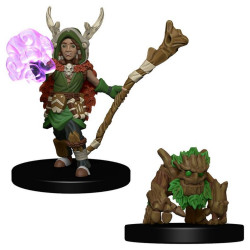 Boy Druid and Tree Creature