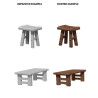 Wooden Table & Stools