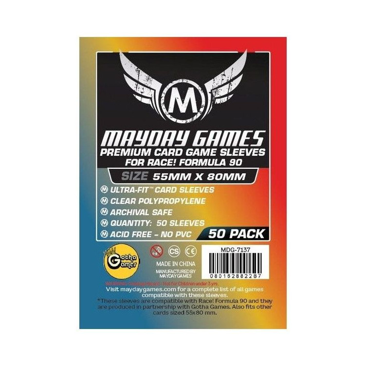 Premium Race! Formula 90 Card Sleeves 55x80 mm (50)