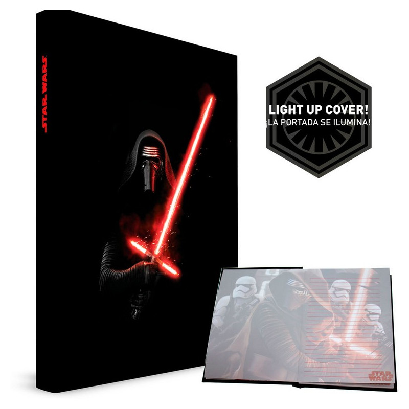 Libreta con Luz y Sonido Star Wars Ep7 Kylo Ren Sable