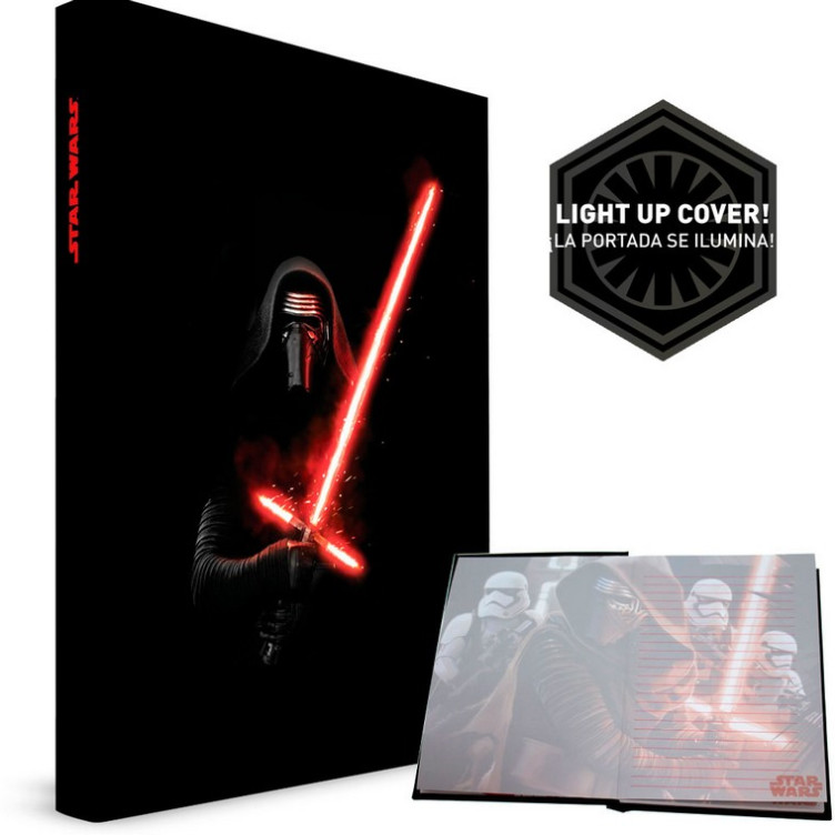 Libreta con Luz y Sonido Star Wars Ep7 Kylo Ren Sable