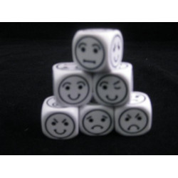 Smiley 18mm D6 White