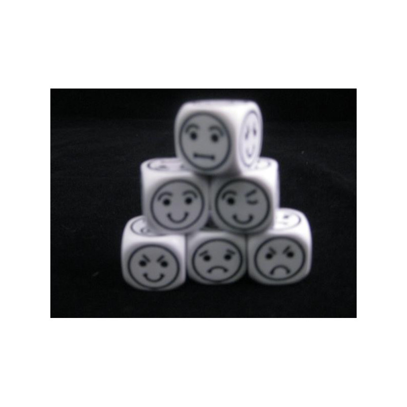 Smiley 18mm D6 White